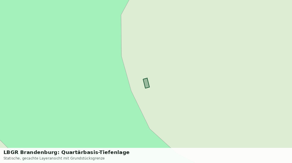 Statische Kartenansicht: LBGR Brandenburg: Quartärbasis-Tiefenlage