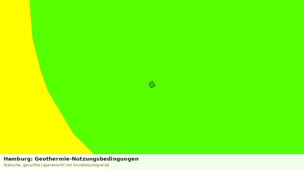 Statische Kartenansicht: Hamburg: Geothermie-Nutzungsbedingungen