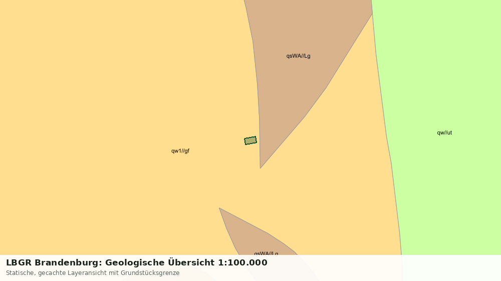 Statische Kartenansicht: LBGR Brandenburg: Geologische Übersicht 1:100.000