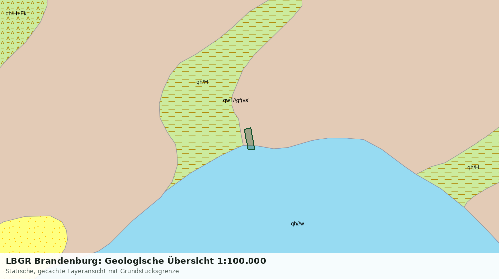Statische Kartenansicht: LBGR Brandenburg: Geologische Übersicht 1:100.000