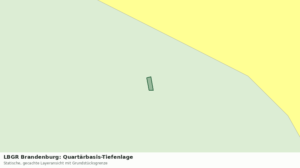 Statische Kartenansicht: LBGR Brandenburg: Quartärbasis-Tiefenlage