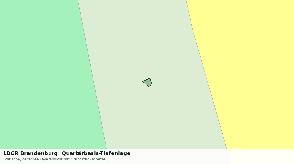 Statische Kartenansicht: LBGR Brandenburg: Quartärbasis-Tiefenlage