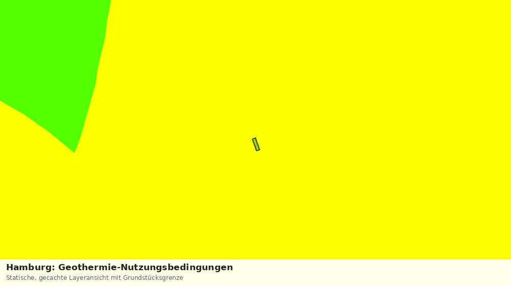Statische Kartenansicht: Hamburg: Geothermie-Nutzungsbedingungen