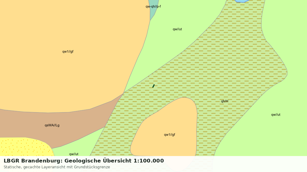 Statische Kartenansicht: LBGR Brandenburg: Geologische Übersicht 1:100.000