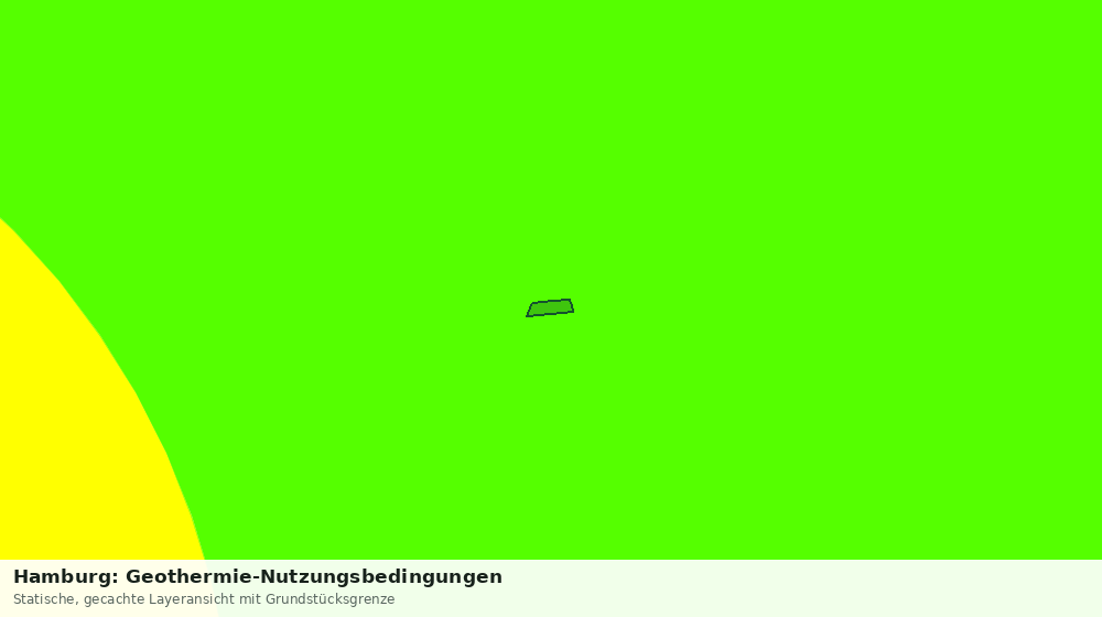Statische Kartenansicht: Hamburg: Geothermie-Nutzungsbedingungen