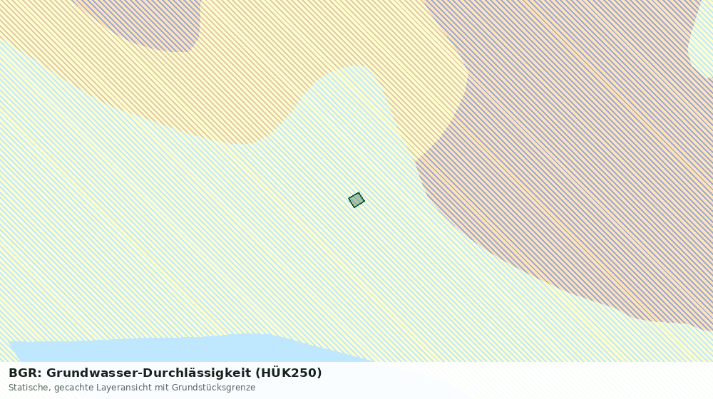 Statische Kartenansicht: BGR: Grundwasser-Durchlässigkeit (HÜK250)