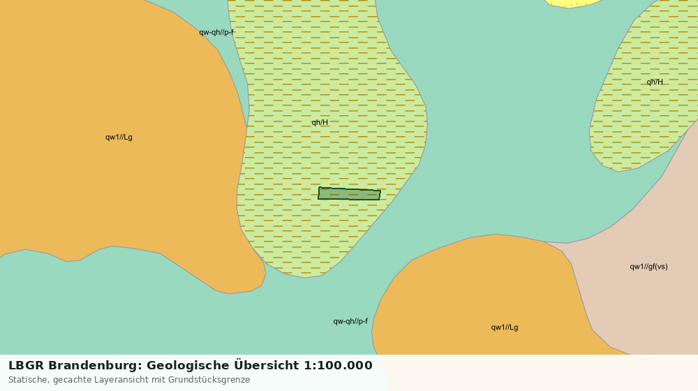Statische Kartenansicht: LBGR Brandenburg: Geologische Übersicht 1:100.000