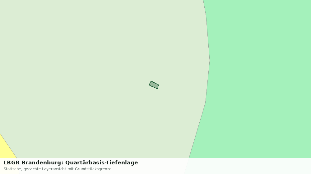 Statische Kartenansicht: LBGR Brandenburg: Quartärbasis-Tiefenlage