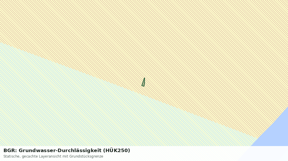 Statische Kartenansicht: BGR: Grundwasser-Durchlässigkeit (HÜK250)