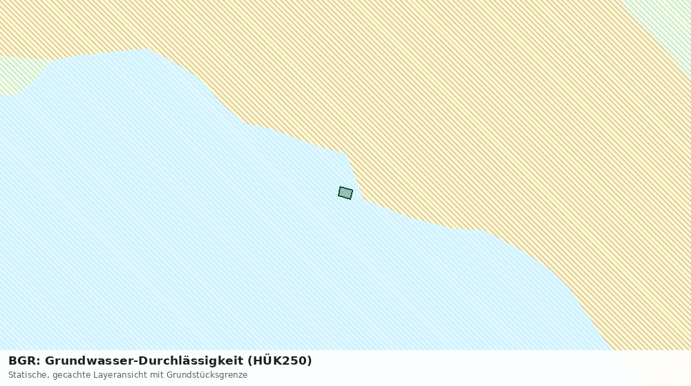 Statische Kartenansicht: BGR: Grundwasser-Durchlässigkeit (HÜK250)