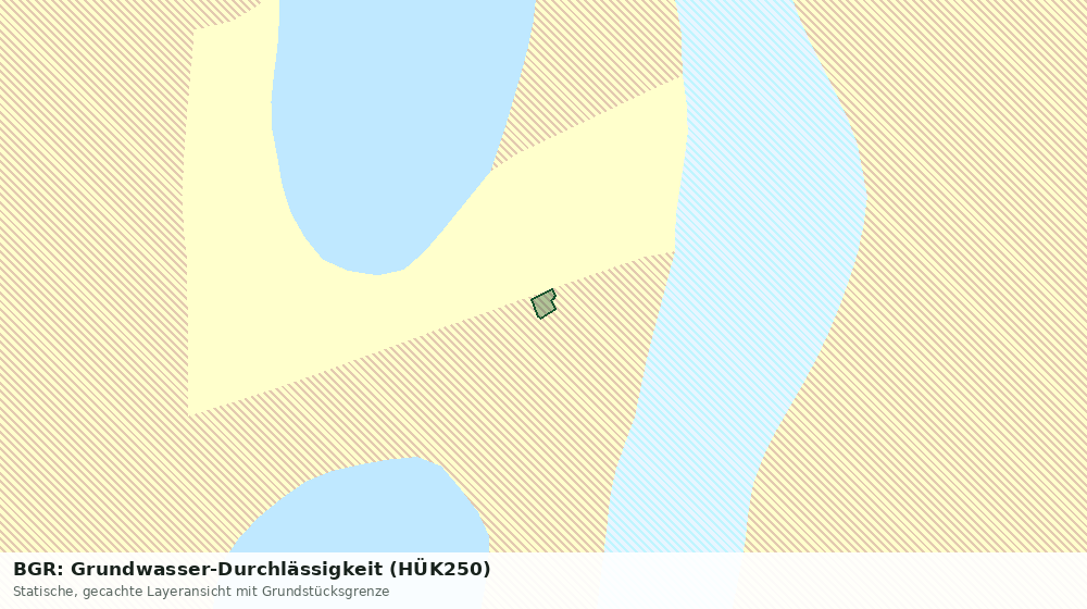 Statische Kartenansicht: BGR: Grundwasser-Durchlässigkeit (HÜK250)