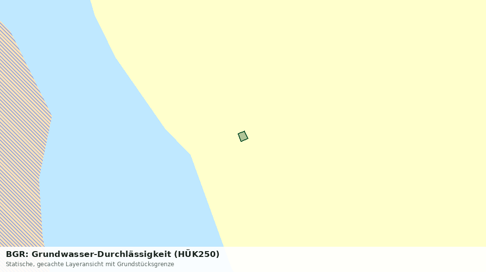 Statische Kartenansicht: BGR: Grundwasser-Durchlässigkeit (HÜK250)