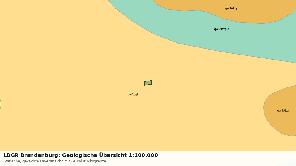 Statische Kartenansicht: LBGR Brandenburg: Geologische Übersicht 1:100.000