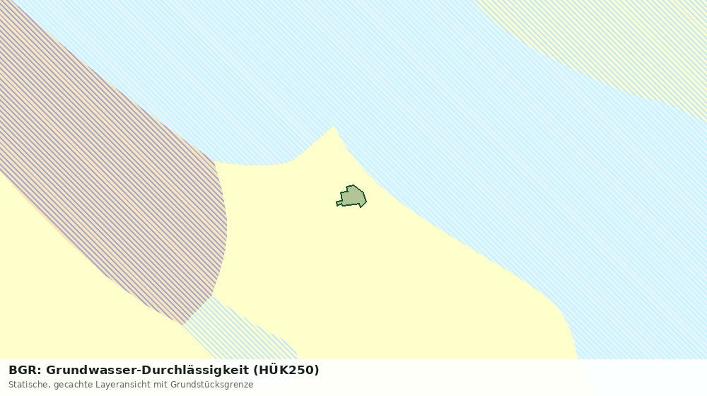 Statische Kartenansicht: BGR: Grundwasser-Durchlässigkeit (HÜK250)