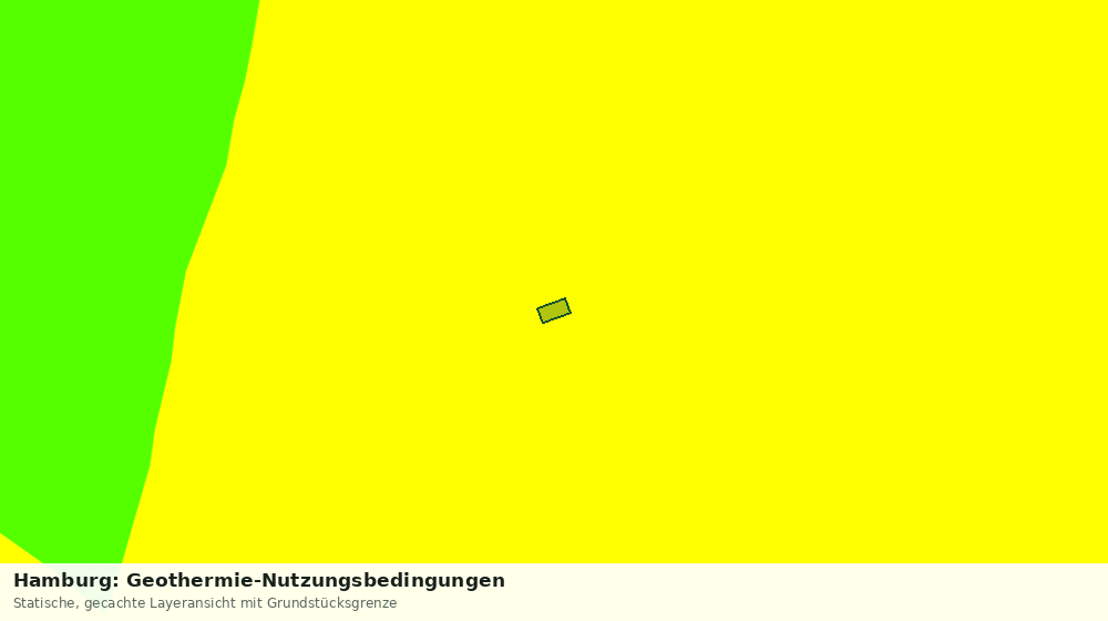 Statische Kartenansicht: Hamburg: Geothermie-Nutzungsbedingungen