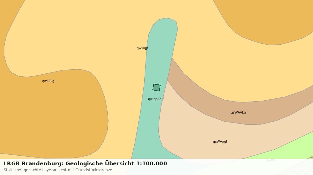 Statische Kartenansicht: LBGR Brandenburg: Geologische Übersicht 1:100.000