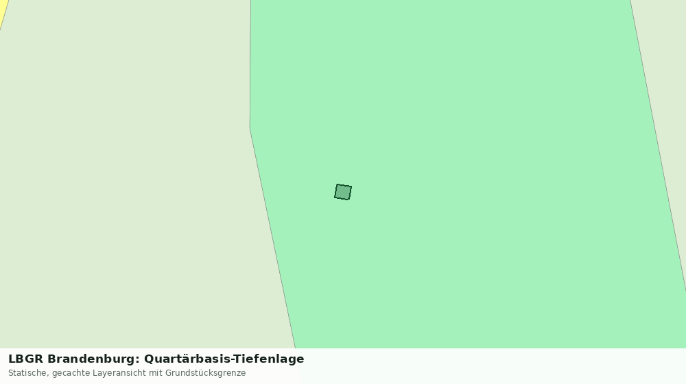 Statische Kartenansicht: LBGR Brandenburg: Quartärbasis-Tiefenlage