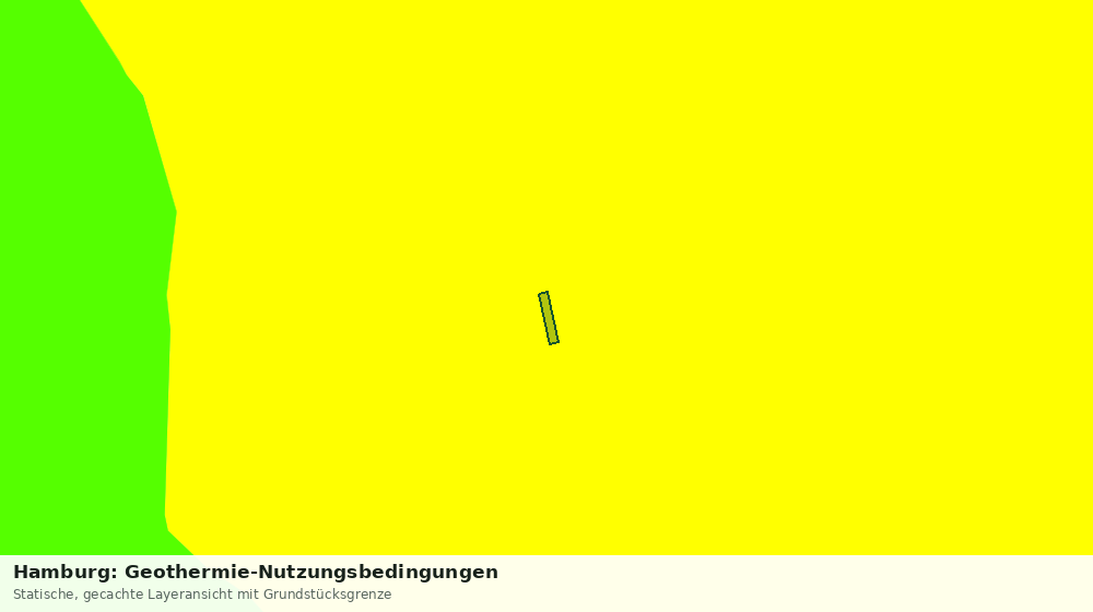 Statische Kartenansicht: Hamburg: Geothermie-Nutzungsbedingungen