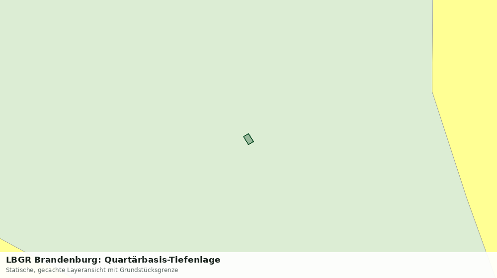 Statische Kartenansicht: LBGR Brandenburg: Quartärbasis-Tiefenlage