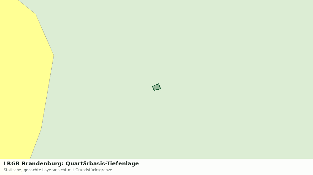 Statische Kartenansicht: LBGR Brandenburg: Quartärbasis-Tiefenlage