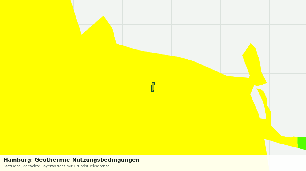 Statische Kartenansicht: Hamburg: Geothermie-Nutzungsbedingungen