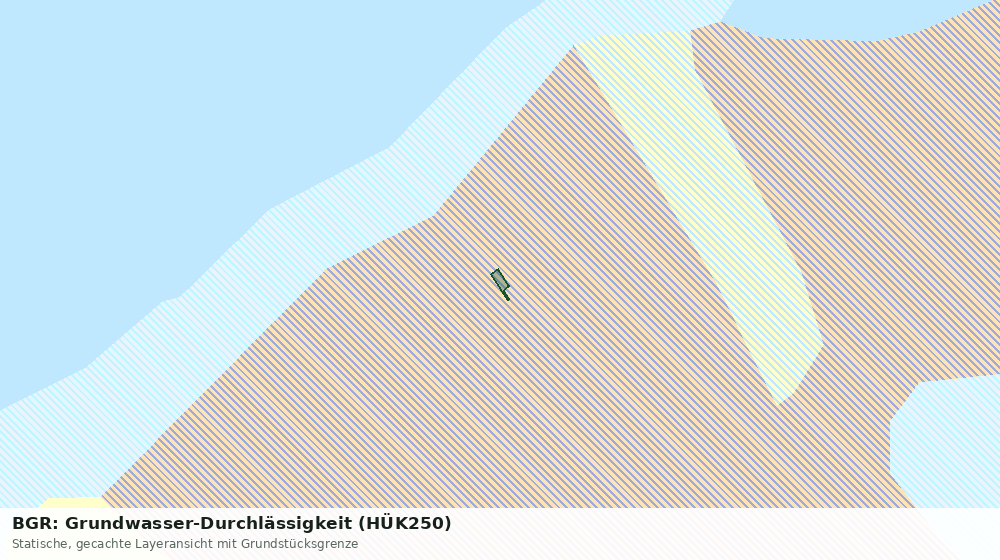 Statische Kartenansicht: BGR: Grundwasser-Durchlässigkeit (HÜK250)