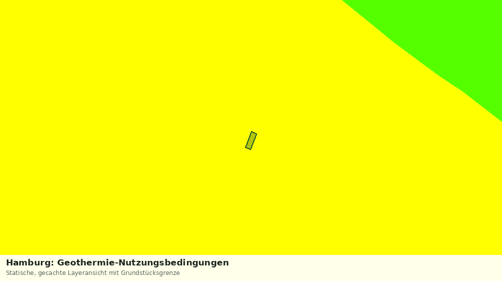 Statische Kartenansicht: Hamburg: Geothermie-Nutzungsbedingungen
