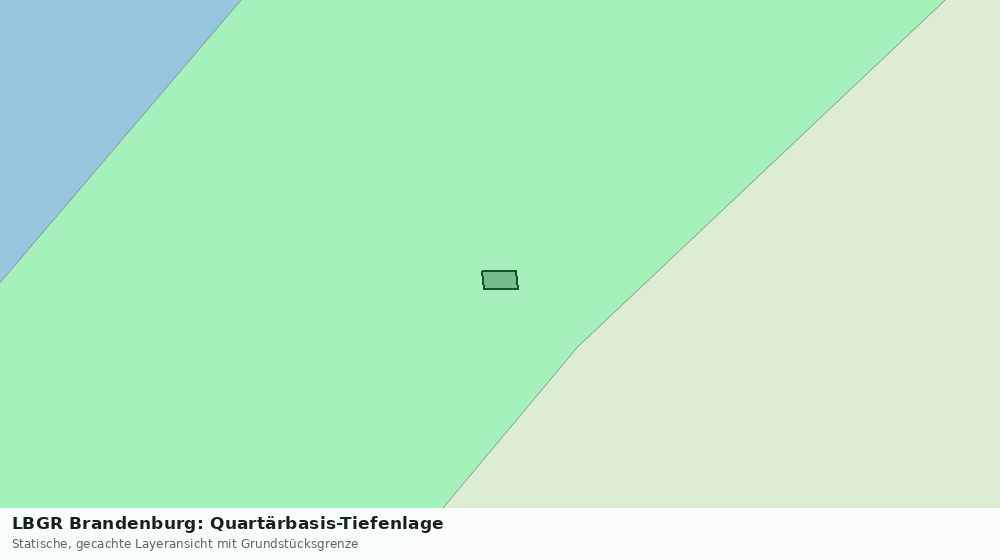 Statische Kartenansicht: LBGR Brandenburg: Quartärbasis-Tiefenlage