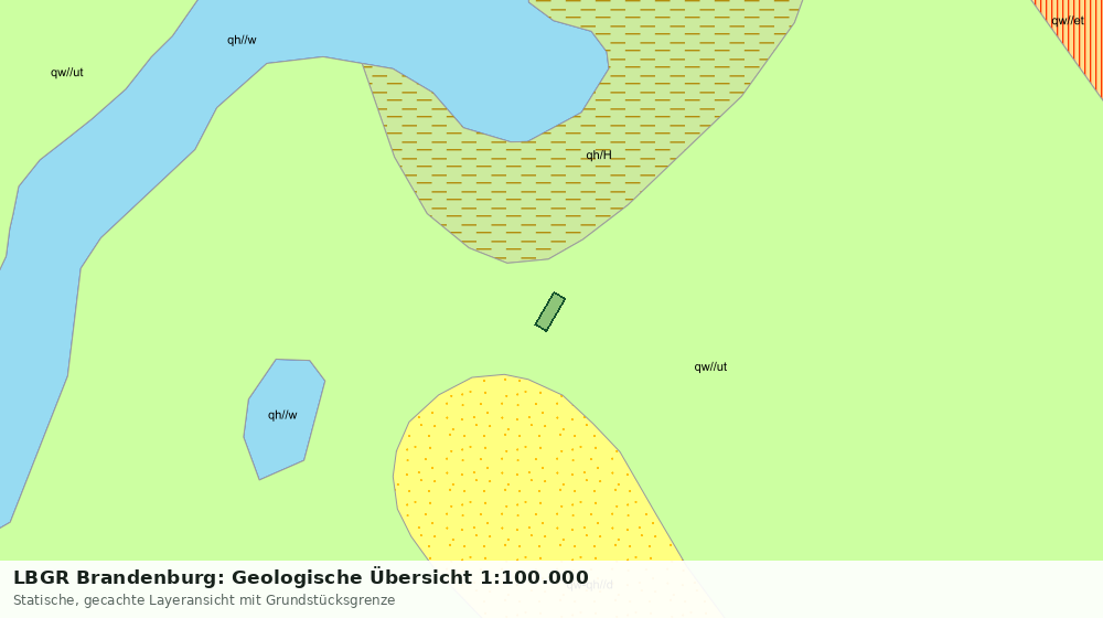 Statische Kartenansicht: LBGR Brandenburg: Geologische Übersicht 1:100.000