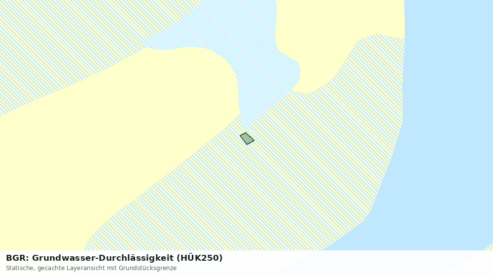 Statische Kartenansicht: BGR: Grundwasser-Durchlässigkeit (HÜK250)