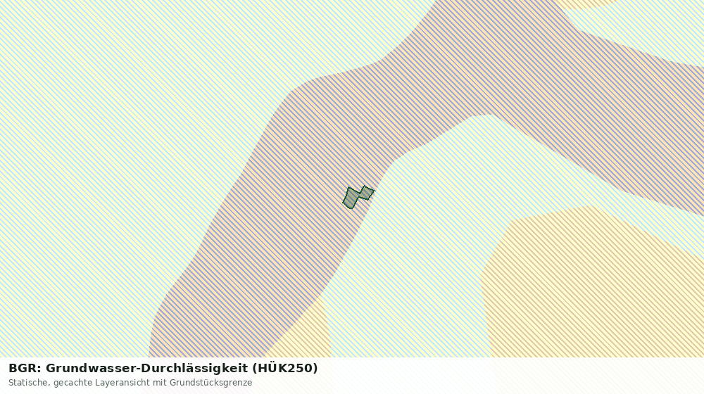 Statische Kartenansicht: BGR: Grundwasser-Durchlässigkeit (HÜK250)