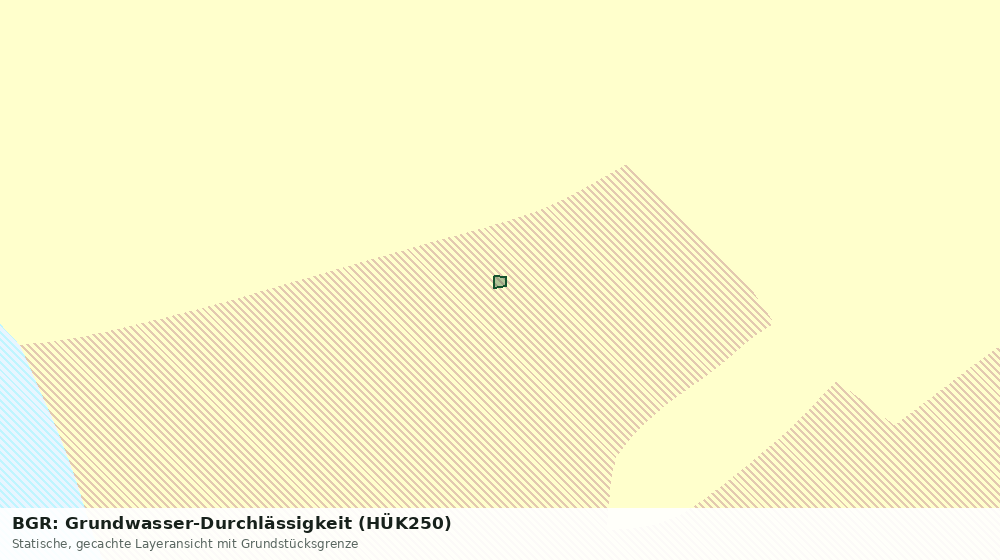 Statische Kartenansicht: BGR: Grundwasser-Durchlässigkeit (HÜK250)