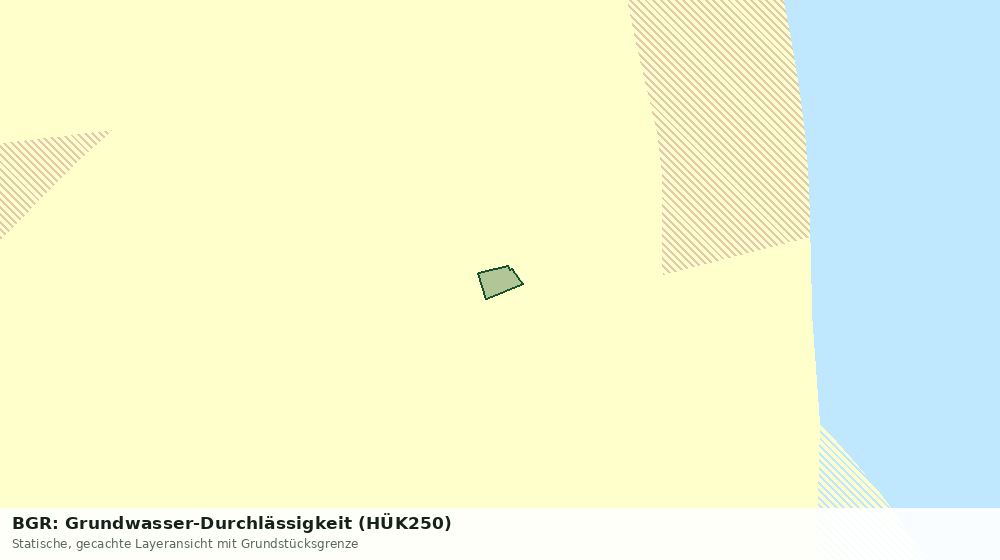 Statische Kartenansicht: BGR: Grundwasser-Durchlässigkeit (HÜK250)