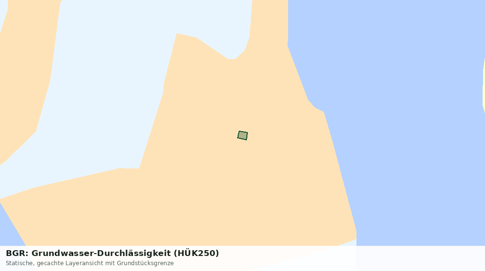Statische Kartenansicht: BGR: Grundwasser-Durchlässigkeit (HÜK250)