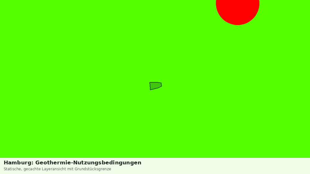 Statische Kartenansicht: Hamburg: Geothermie-Nutzungsbedingungen