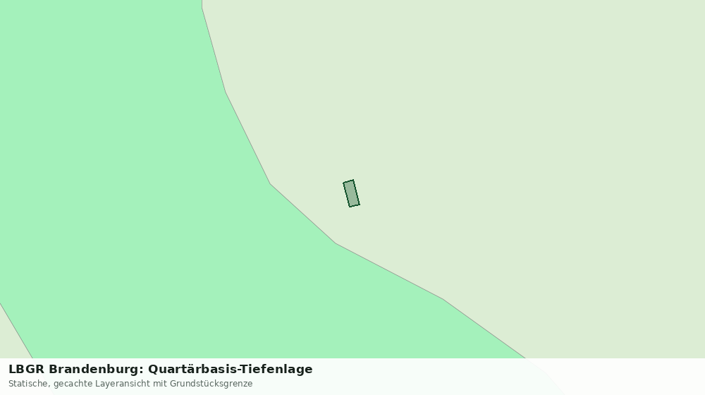 Statische Kartenansicht: LBGR Brandenburg: Quartärbasis-Tiefenlage
