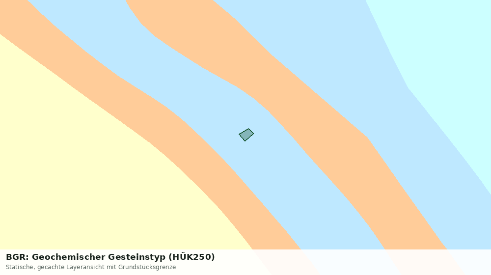 Statische Kartenansicht: BGR: Geochemischer Gesteinstyp (HÜK250)