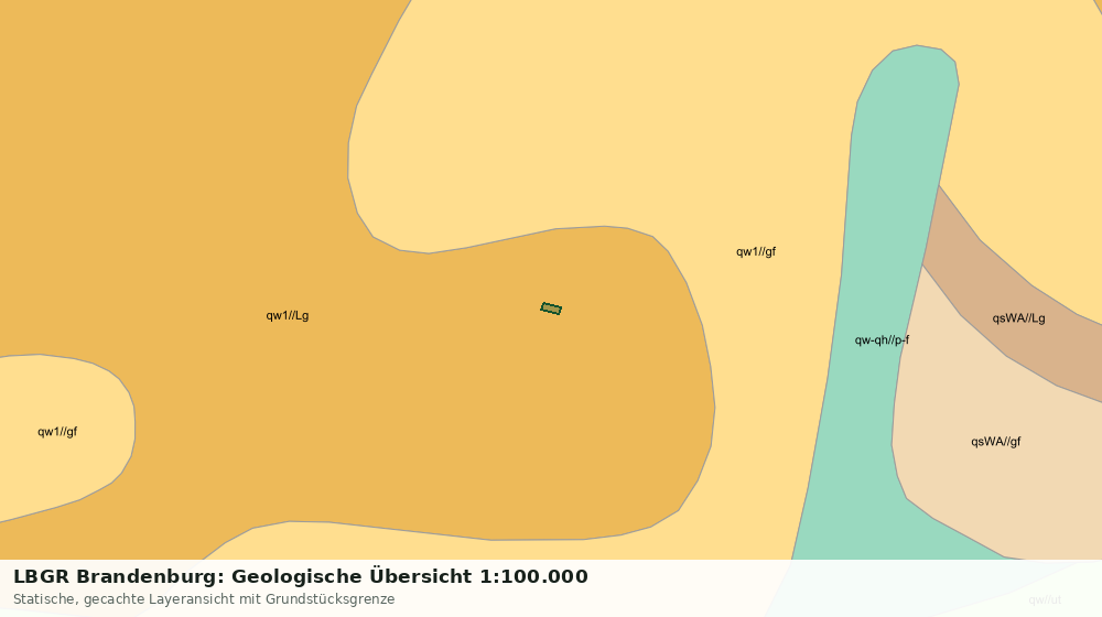 Statische Kartenansicht: LBGR Brandenburg: Geologische Übersicht 1:100.000
