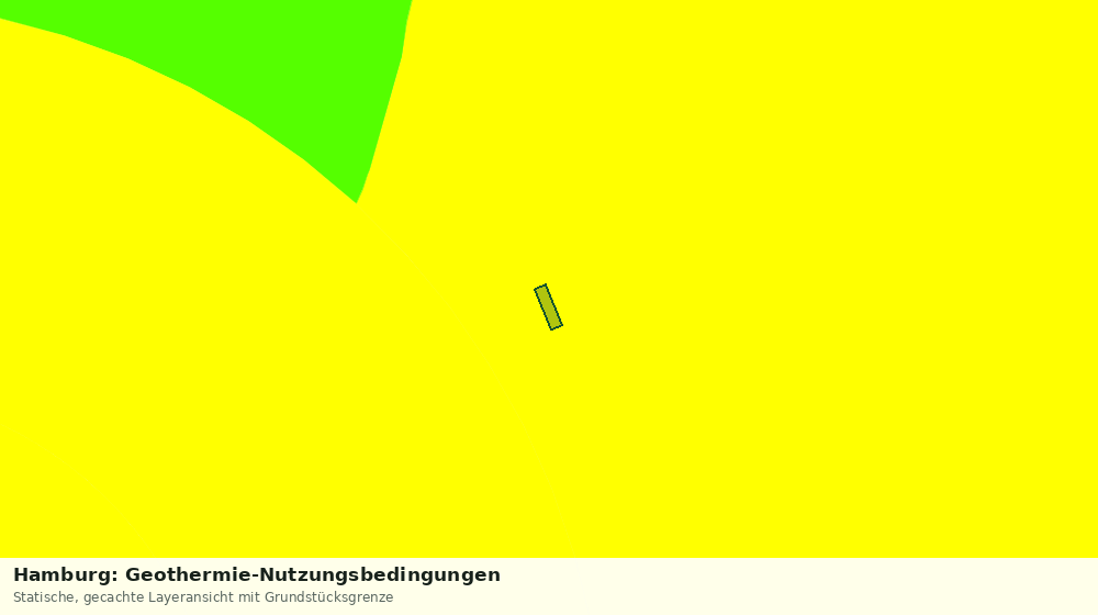 Statische Kartenansicht: Hamburg: Geothermie-Nutzungsbedingungen
