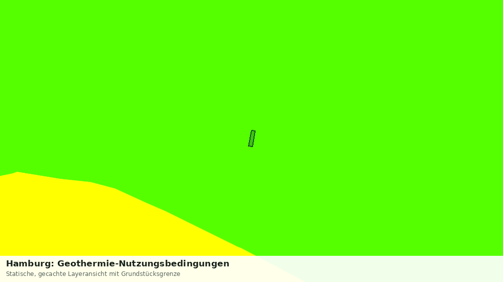 Statische Kartenansicht: Hamburg: Geothermie-Nutzungsbedingungen