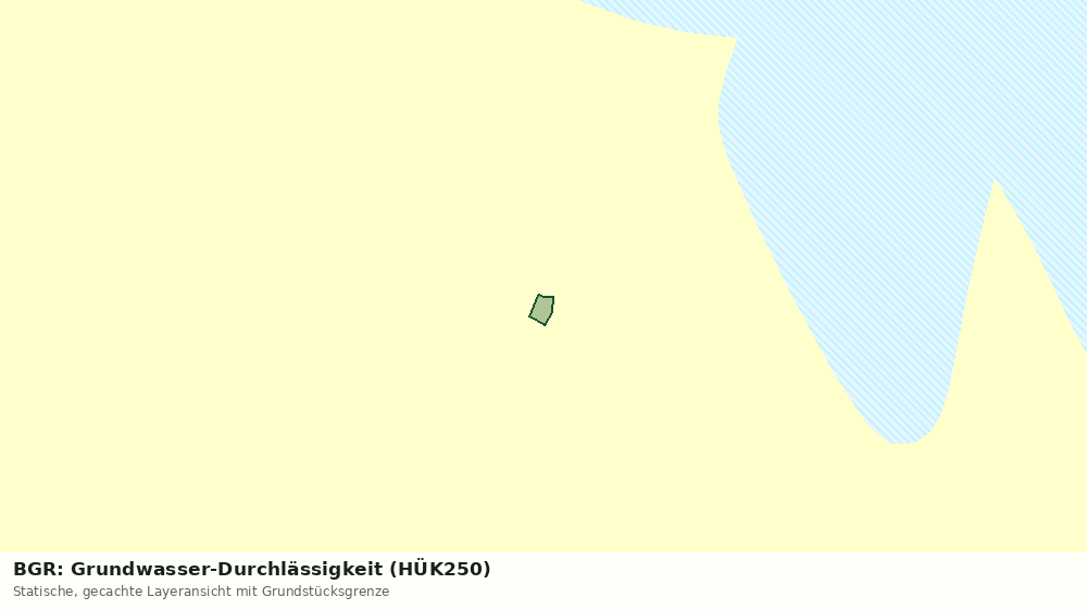 Statische Kartenansicht: BGR: Grundwasser-Durchlässigkeit (HÜK250)