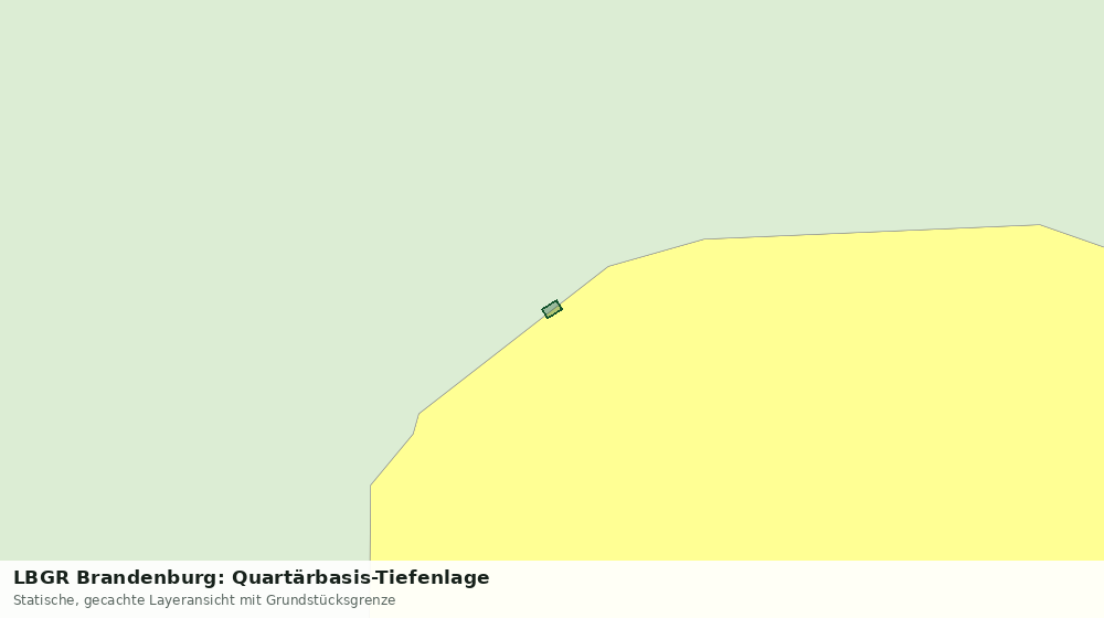 Statische Kartenansicht: LBGR Brandenburg: Quartärbasis-Tiefenlage