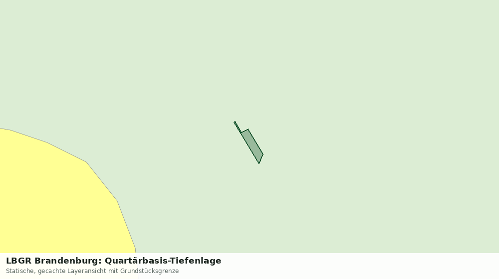 Statische Kartenansicht: LBGR Brandenburg: Quartärbasis-Tiefenlage