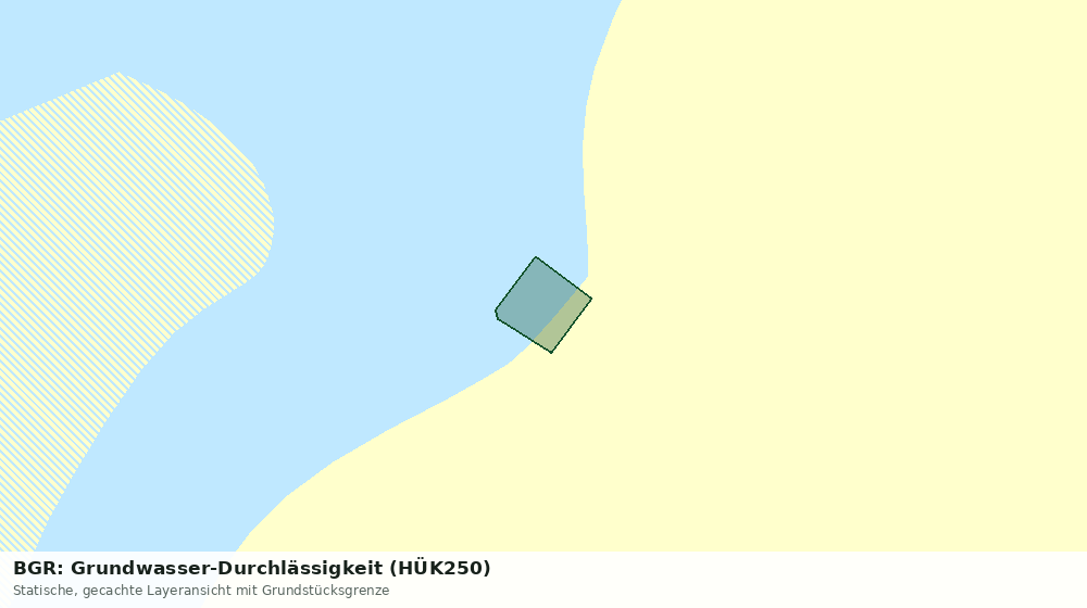 Statische Kartenansicht: BGR: Grundwasser-Durchlässigkeit (HÜK250)