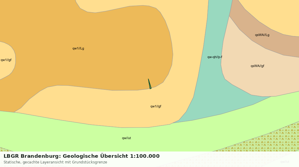 Statische Kartenansicht: LBGR Brandenburg: Geologische Übersicht 1:100.000