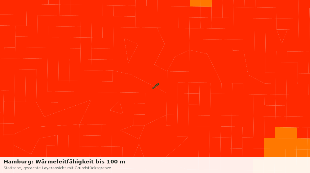 Statische Kartenansicht: Hamburg: Wärmeleitfähigkeit bis 100 m