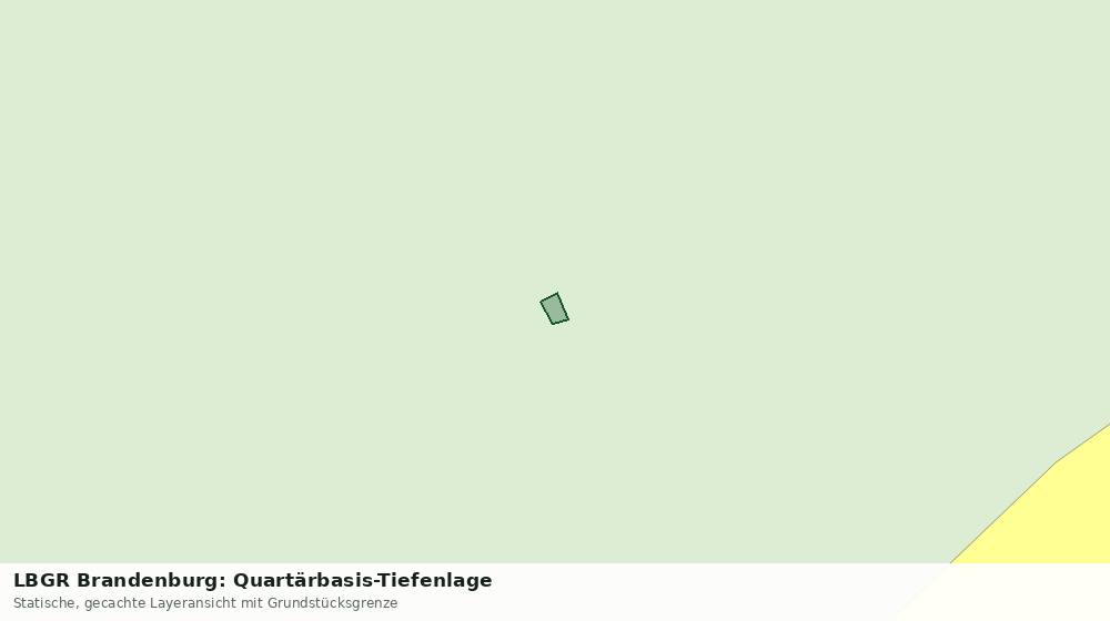 Statische Kartenansicht: LBGR Brandenburg: Quartärbasis-Tiefenlage