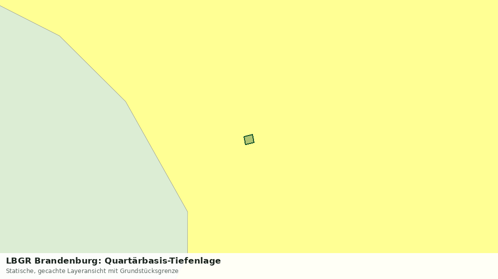 Statische Kartenansicht: LBGR Brandenburg: Quartärbasis-Tiefenlage