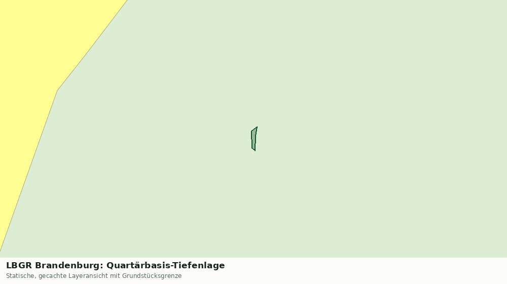 Statische Kartenansicht: LBGR Brandenburg: Quartärbasis-Tiefenlage