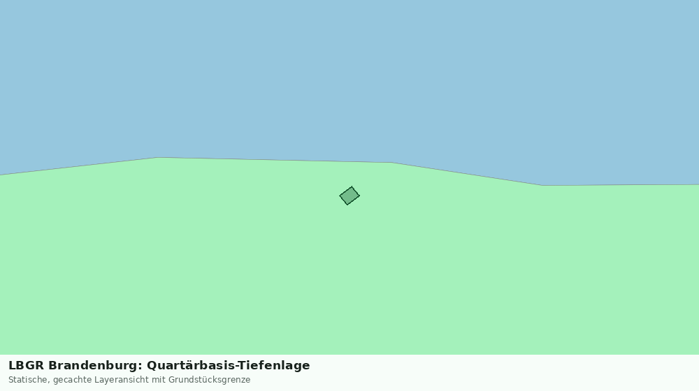 Statische Kartenansicht: LBGR Brandenburg: Quartärbasis-Tiefenlage
